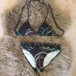 Body Glove black & multi-colour bikini - size XS/S